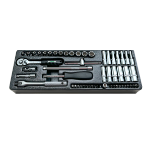 Набор инструмента 1/4" в ложементе, 54 предмета, HONITON IK-1200540B