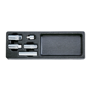Набор свечных головок (16,21,14,18) с адаптером 3/8" на 1/2", HONITON IK-SPK0050B