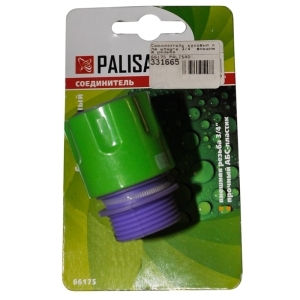Коннектор садовый 3/4" садовый с внешней резьбой PALISAD