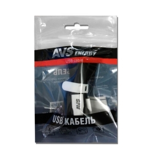 Кабель micro USB-USB 1м. MR-331 плоский черный AVS