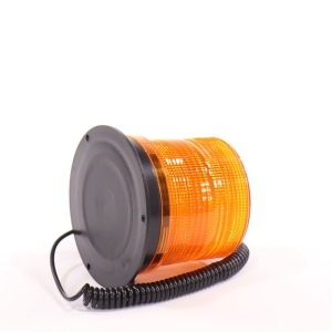 Маяк проблесковый 12-24V LED на магните в прикур.48 LED h=105мм,d-117мм