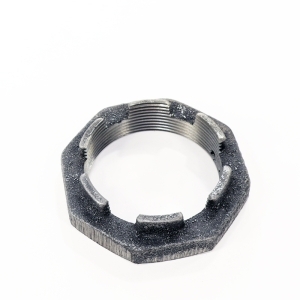 Гайка M60х2мм SCANIA 2,3,4,P,R,T series ступицы передней корончатая h=20мм, SW80 SAMPA