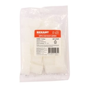 Бирка кабельная ДОМИК ПРЯМОУГОЛЬНЫЙ белая 100шт REXANT