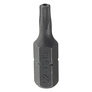 Бита TORX PLUS TS15H (IPR15) L=25мм 1/4" 5 лучей с отверстием JTC