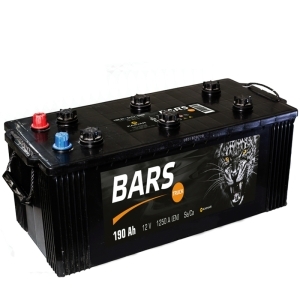 Аккумулятор BARS 190 а/ч обр.полярность пуск.ток 1250A
