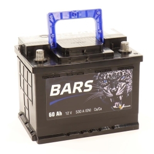 Аккумулятор BARS 60 а/ч обр.полярность пуск.ток 530A