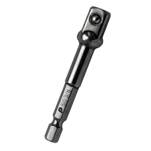 Адаптер для головок M1/2"-M1/4'' L=75мм для шуруповерта, блистер ПРАКТИКА