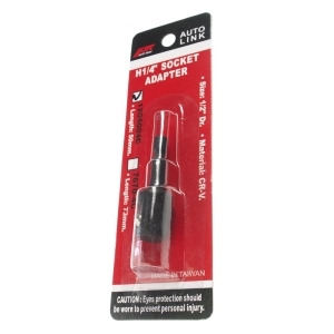 Адаптер для головок M1/2"-M1/4'' L=50мм для шуруповерта, блистер JTC
