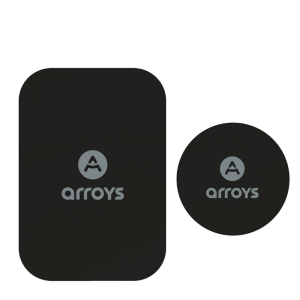 Пластина для магнитных держателей телефона Arroys Metal Plate Set black