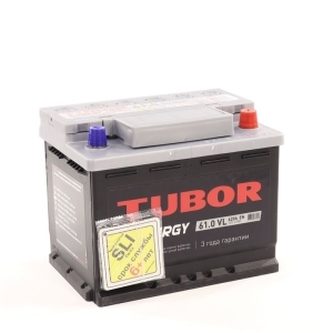 Аккумулятор TUBOR Synergy 61А/ч обратная полярность пуск.ток 600A