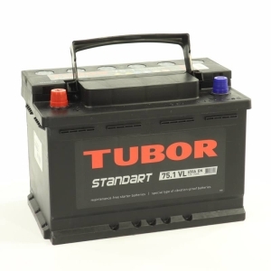 Аккумулятор TUBOR Standart 75а/ч пуск.ток 650A