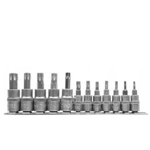Набор головок-бит TORX 12пр.1/4",3/8" T8-T55 на планке, блистер YATO