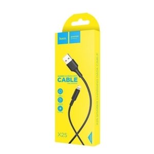 Кабель 8-pin-USB 1м. X25 черный HOCO