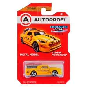 Модель автомобиля FANTASTIC CARS FAN-003 жёлтый 1:64