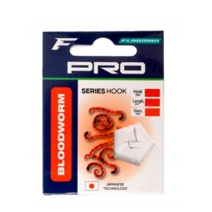 Поводок готовый Pro Bloodworm Hooks №16 7шт