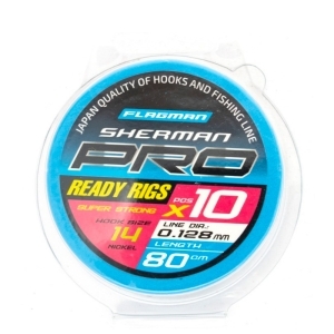 Поводок готовый Sherman Pro Super Strong Ready Rigs 14 10шт