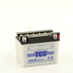Аккумулятор для мотоциклов TCS 12V 4а/ч 12N4-3B обр.пол.cухоз.+электр