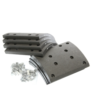 Накладка тормозной колодки MAN MERCEDES (410x223) стандарт 64 отв. 8x18 / 93059 (8шт.) MEGAPOWER