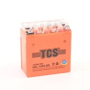 Аккумулятор для мотоциклов TCS 12V 5а/ч GEL 12N5-BS обр.пол. залит заряжен