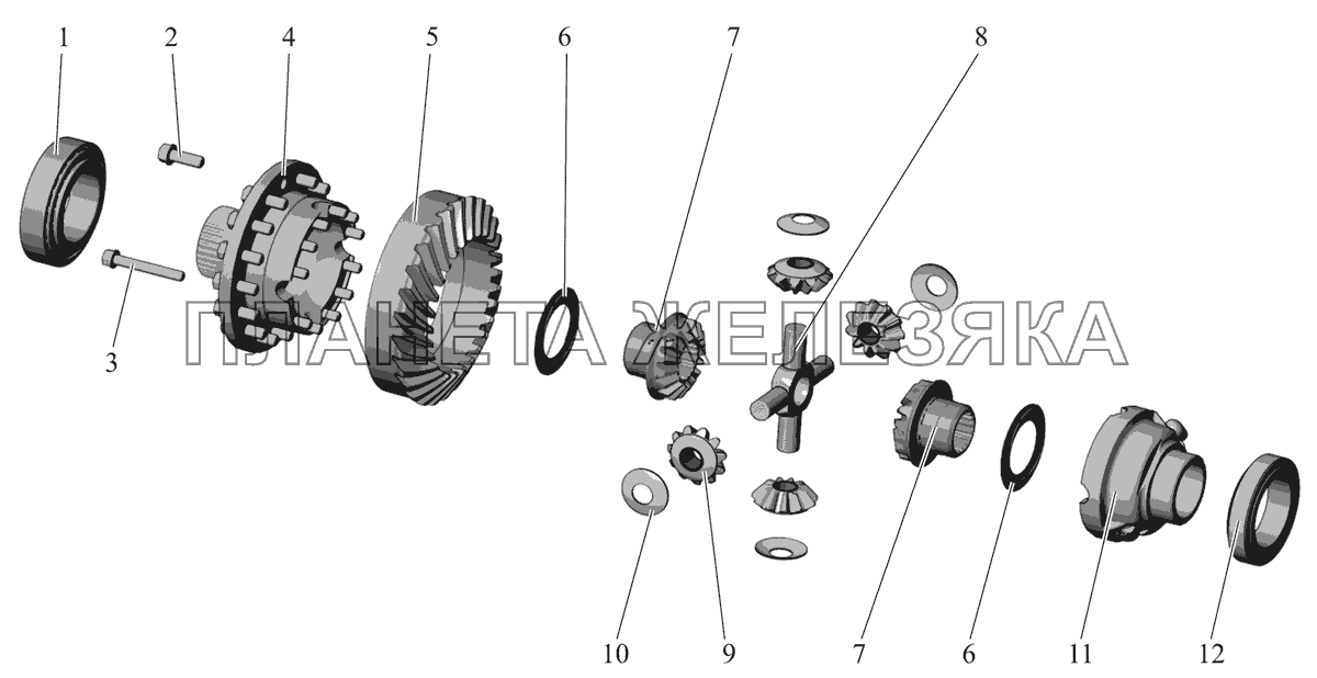 Дифференциал 103-2403010, 103-2403010-10 (c февраля 2010г.) МАЗ-103 (2011)