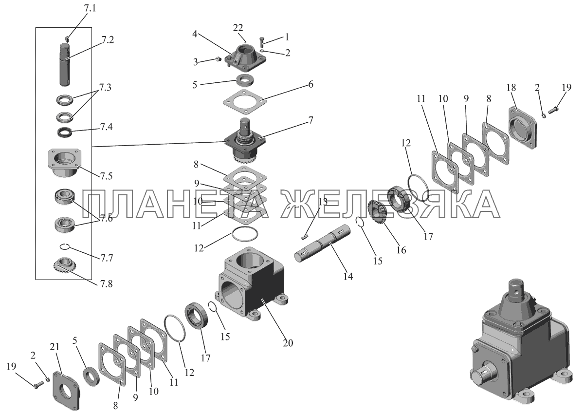 Редуктор угловой 101-3426010 МАЗ-103 (2011)