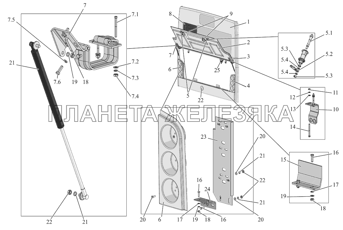 Установка облицовки задка на МАЗ 103400/500 МАЗ-103 (2011)