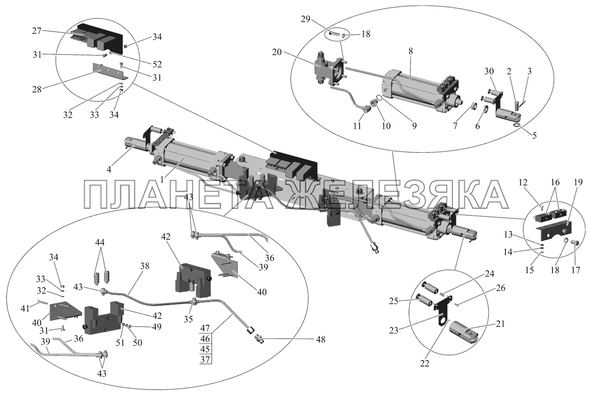 Привод дверей 103-6108201 МАЗ-103 (2011)
