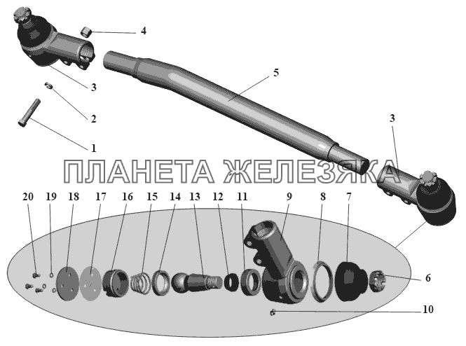 Тяга 104-3003010 МАЗ-104 (2011)