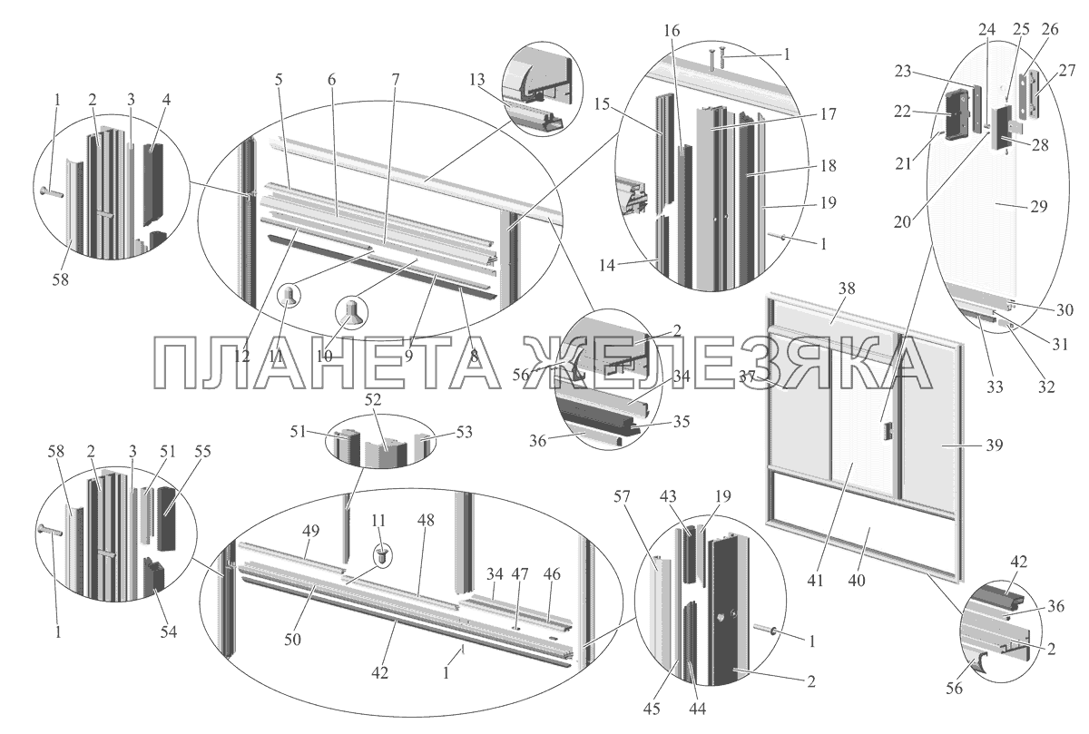 Окно водителя 101-5403010 МАЗ-105 (2011)