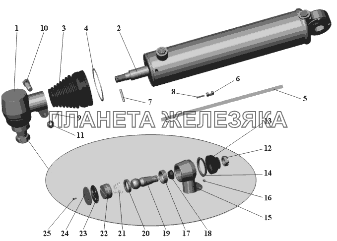 Цилиндр 101-3405005 (до сентября 2006 года) МАЗ-105 (2011)