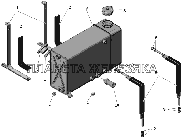 Бачок расширительный 103-1311010 МАЗ-107 (2011)