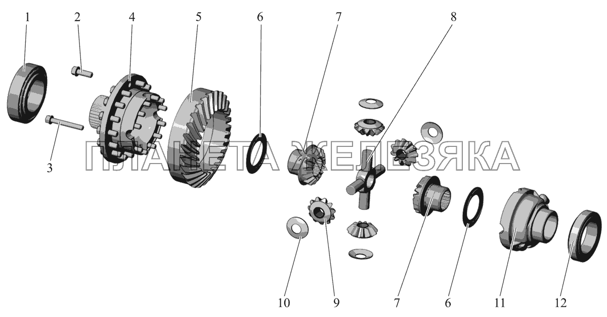 Дифференциал 103-2403010-10 МАЗ-107 (2011)