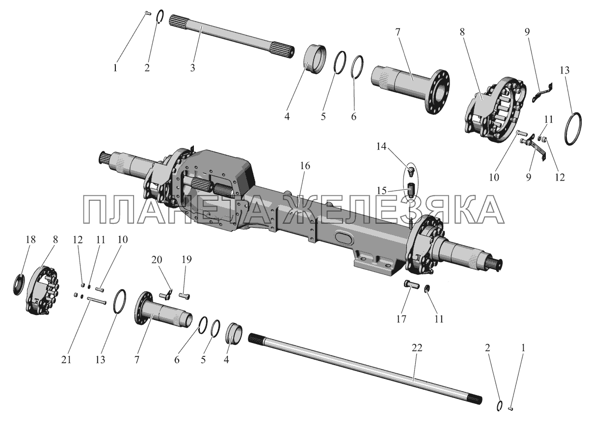 Картер заднего моста 103-2401010-01 МАЗ-107 (2011)