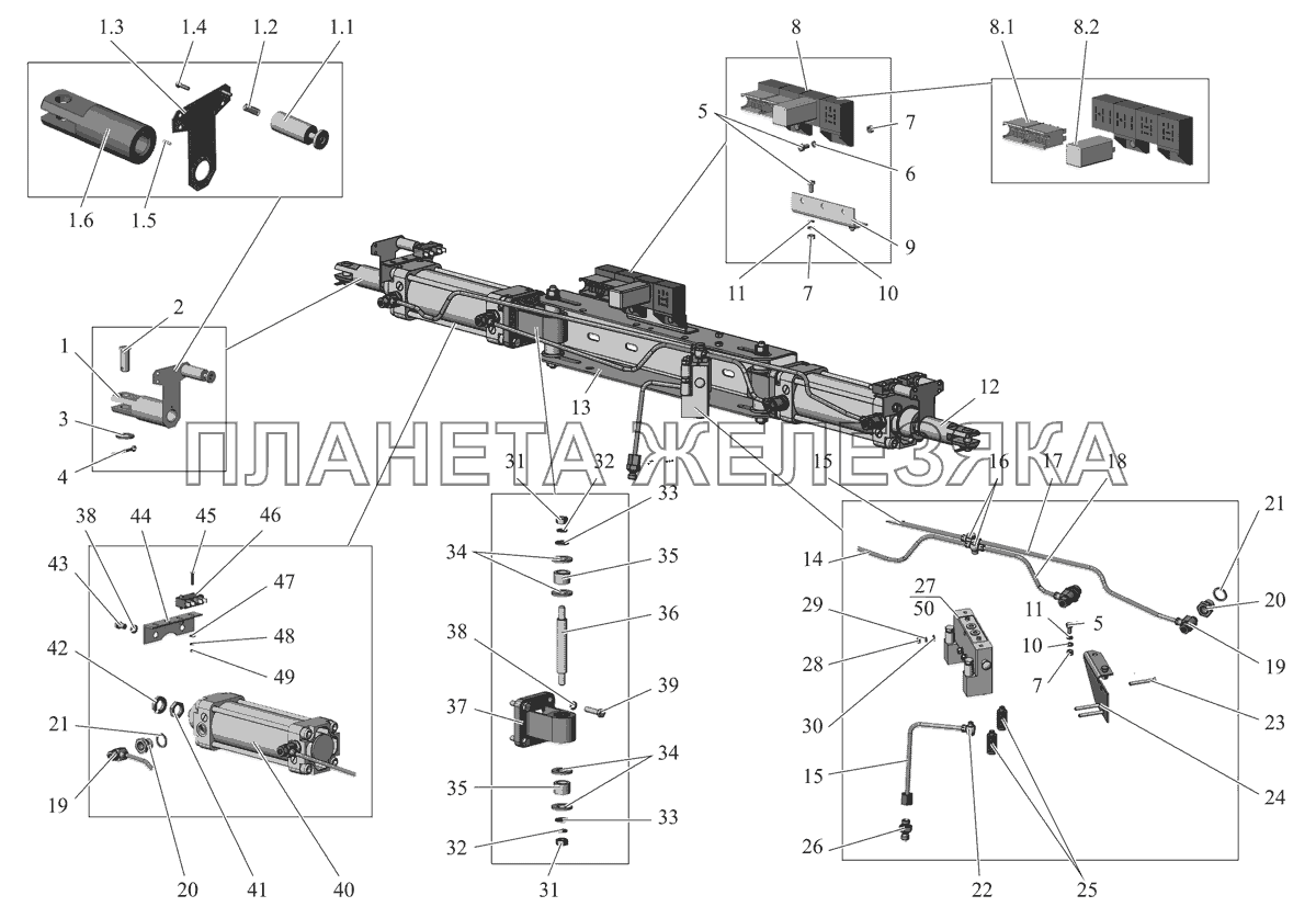 Привод дверей 203065-6108200 МАЗ-206/226