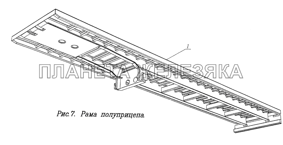 Рама полуприцепа ЧМЗАП-9906