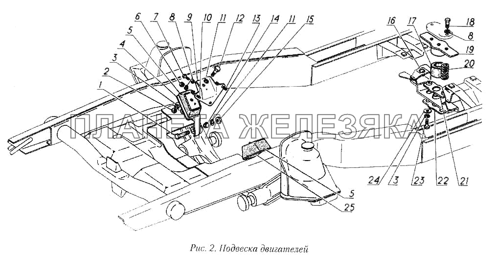 Подвеска двигателя ГАЗ-31029