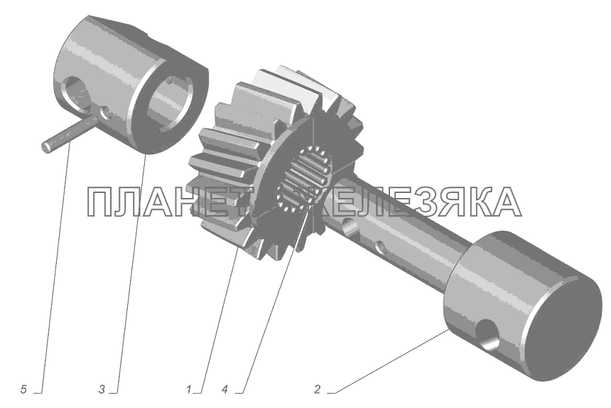 31029-1701088. Ось промежуточной шестерни ГАЗ-3302 (с двиг. УМЗ)