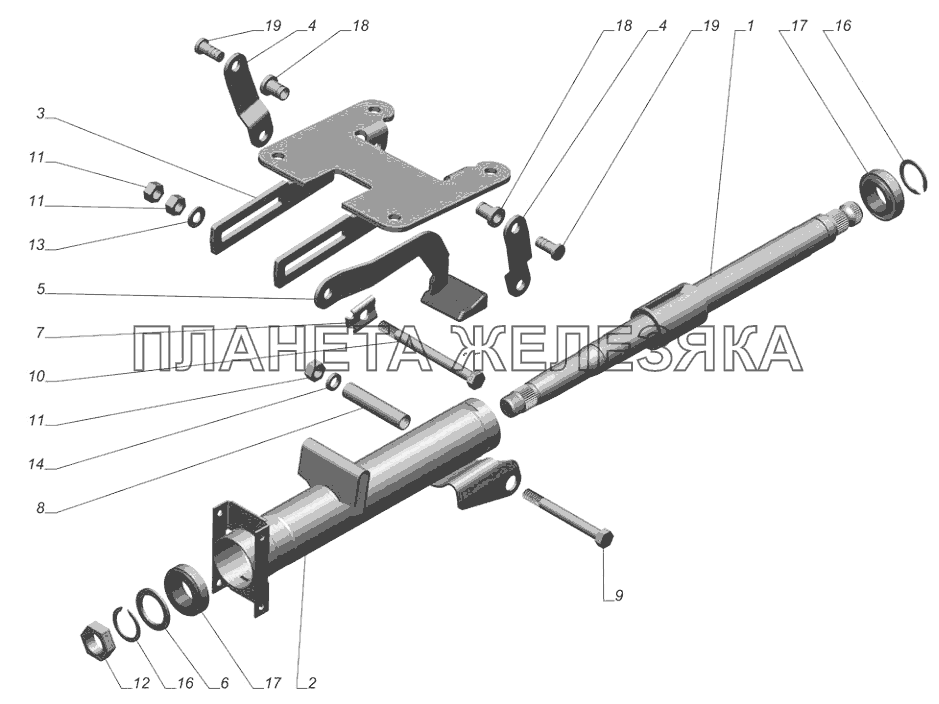 3302-3400018-20. Колонка рулевого управления ГАЗ-3302 (с двиг. УМЗ)