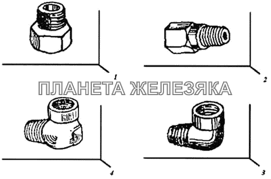 Штуцера ГАЗ-51 (63, 63А)