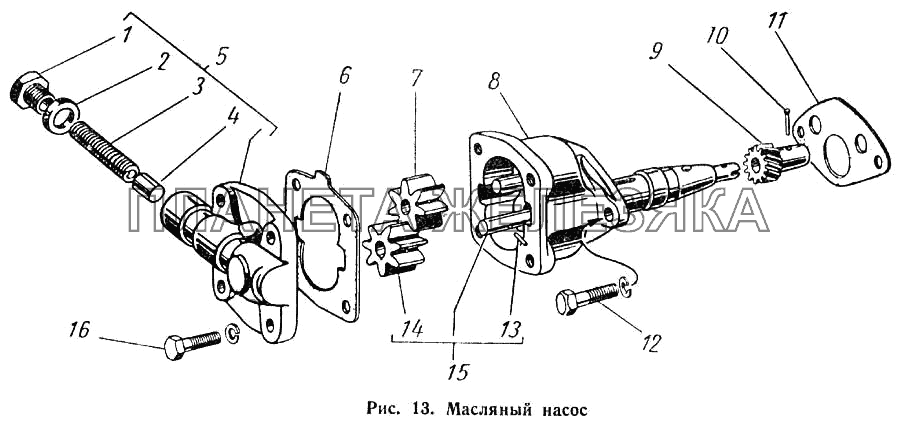 Масляный насос ГАЗ-52-01