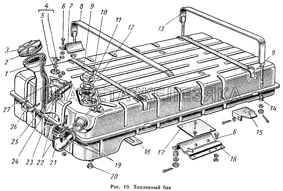 Топливный бак ГАЗ-52-01