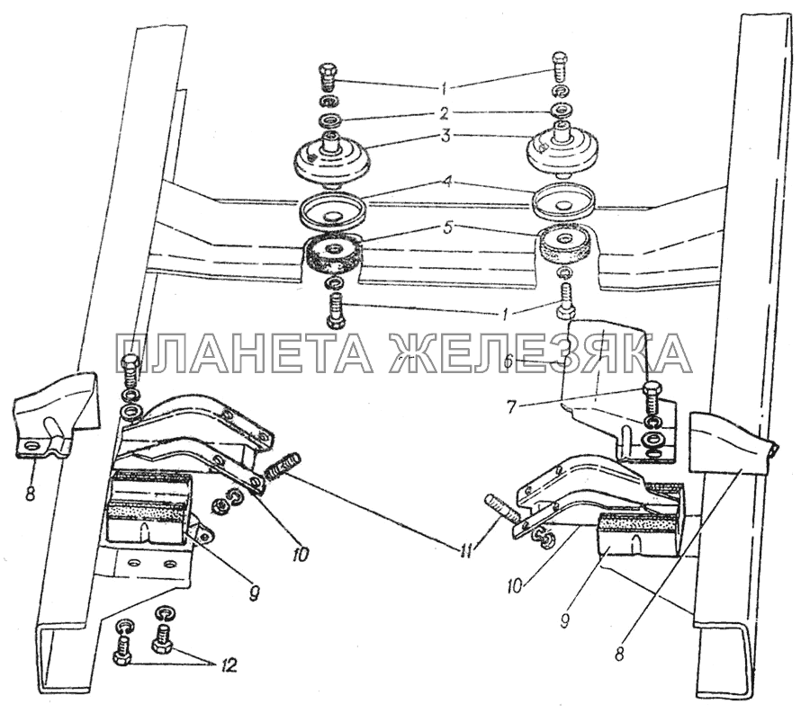 Подвеска двигателя ГАЗ-5312