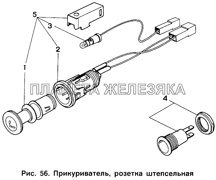 Прикуриватель, розетка штепсельная ИЖ 2126