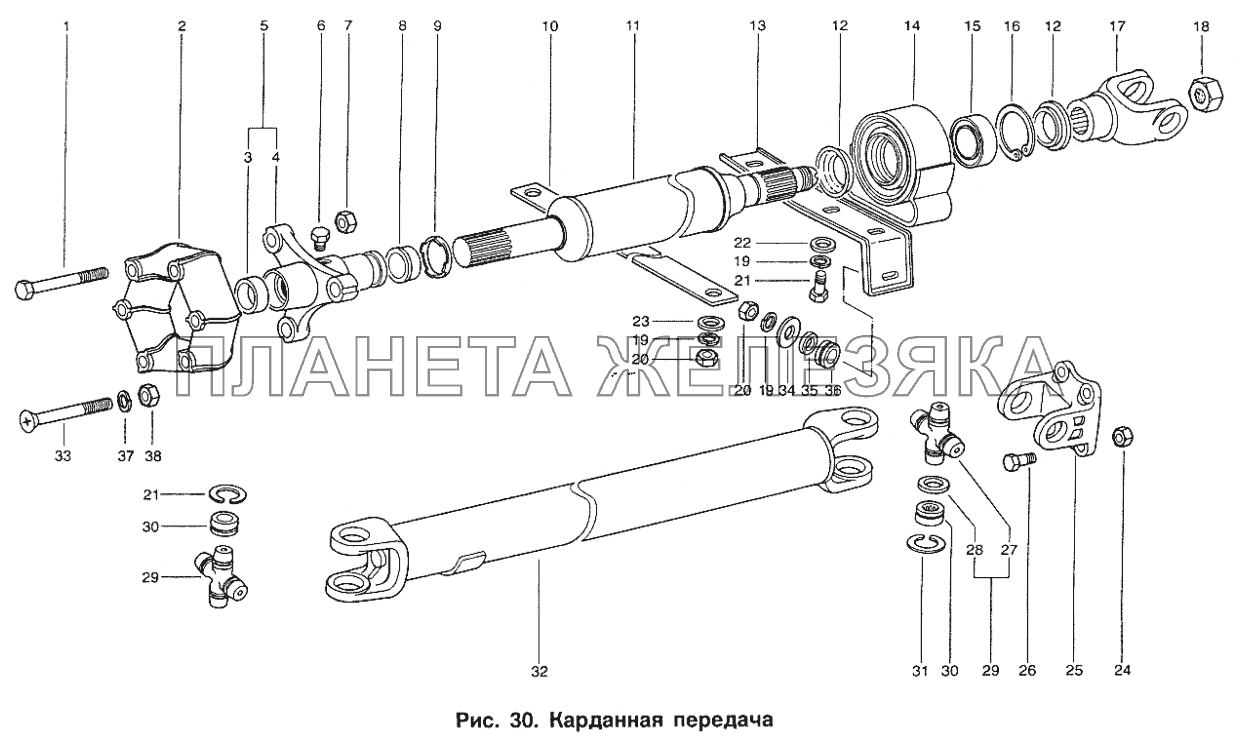 Карданная передача ИЖ 2717