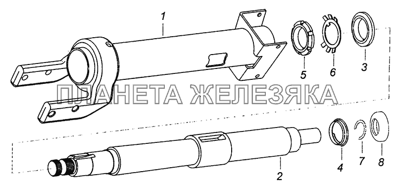 6520-3444010-19 Колонка рулевого управления КамАЗ-4308 (Евро 4)