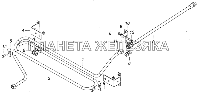 5308-3506170-04 Установка охладителя КамАЗ-4308 (Евро 4)