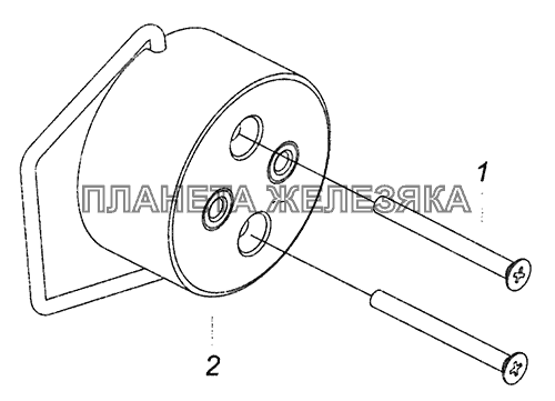 53205-3723005 Установка розетки переносной лампы КамАЗ-4308 (Евро 4)