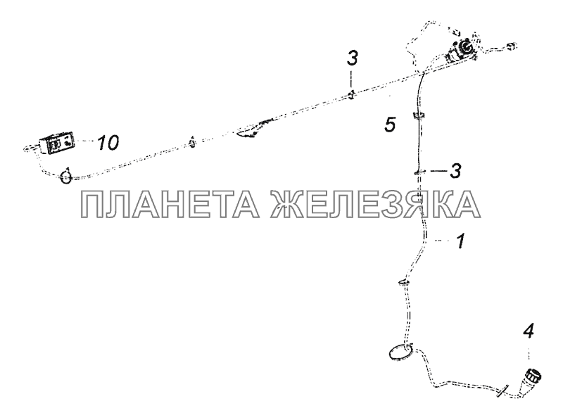 5308-3741001-20 Установка электрооборудования подогревателя КамАЗ-4308 (Евро 4)