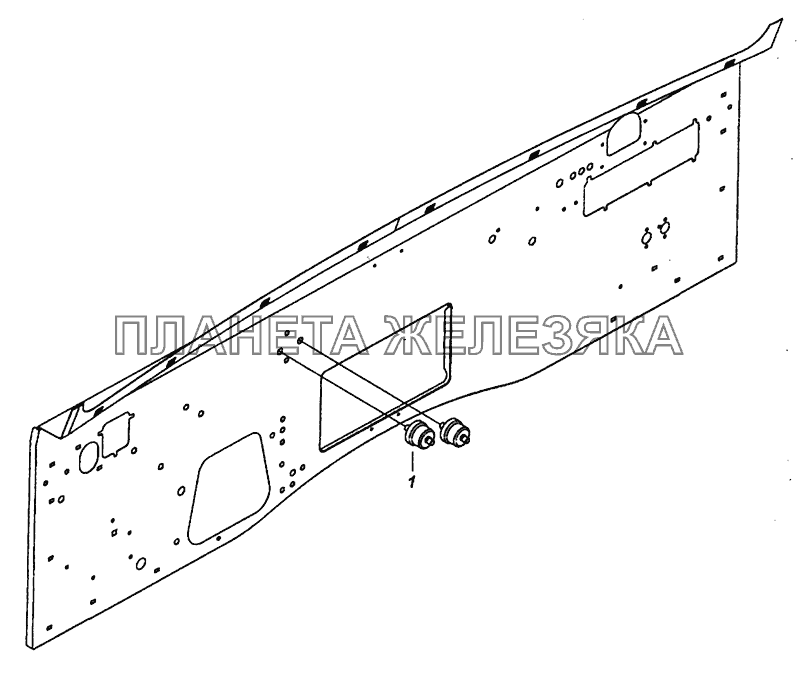 4308-3830005 Установка датчиков указателя давления воздуха КамАЗ-4308 (Евро 4)