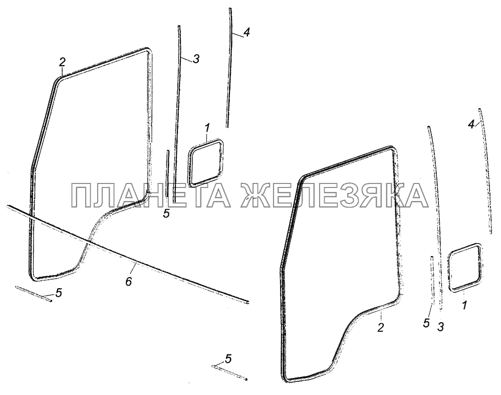 53205-8212300 Установка окантовок и уплотнителей КамАЗ-4308 (Евро 4)